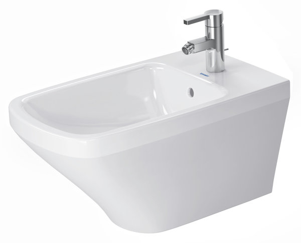 Duravit wall bidet DuraStyle 62cm with overflow, with tap hole bench, 1 tap hole