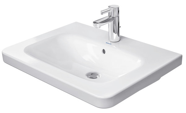 Duravit Möbelwaschtisch DuraStyle 65cm mit Überlauf, mit Hahnlochbank, 1 Hahnloch