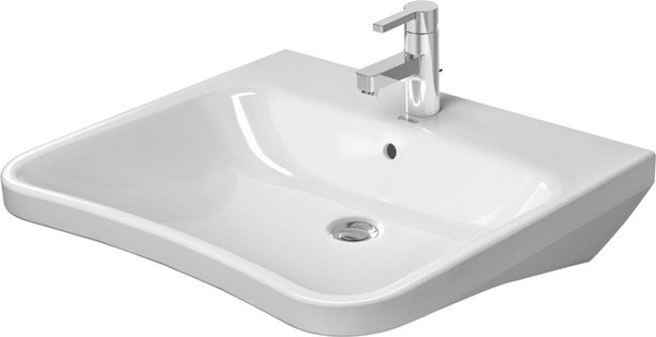 Duravit Durastyle Waschtisch Vital 650 mm, mit Überlauf, mit Hahnlochbank, 1 Hahnloch