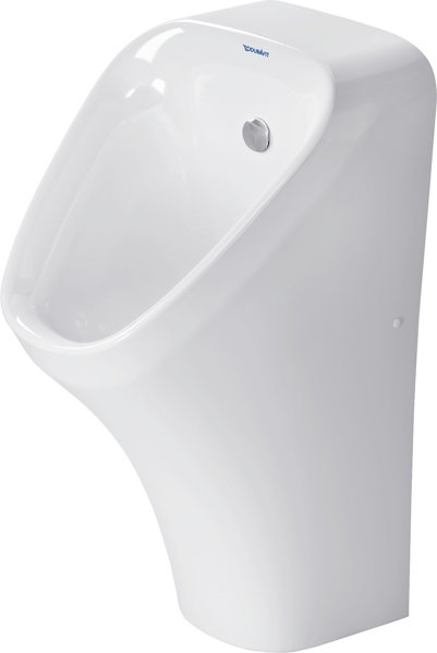 Duravit Urinal DuraStyle, Zulauf von hinten mit Spüldüse, ohne Fliege, rimless