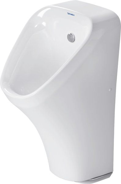 Duravit Urinal Durastyle, Zulauf von hinten mit Spüldüse, für Batterieanschluss, ohne Fliege, rim...