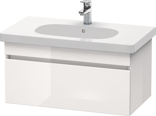 Duravit DuraStyle vanity unit wall-mounted 6384, 1 drawer, 800mm, for D-Code