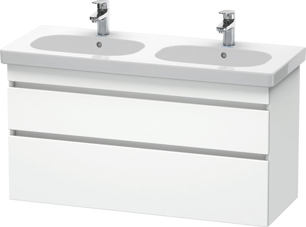 Duravit DuraStyle vanity unit wall-mounted 6486, 2 drawers, 1200mm, for D-Code