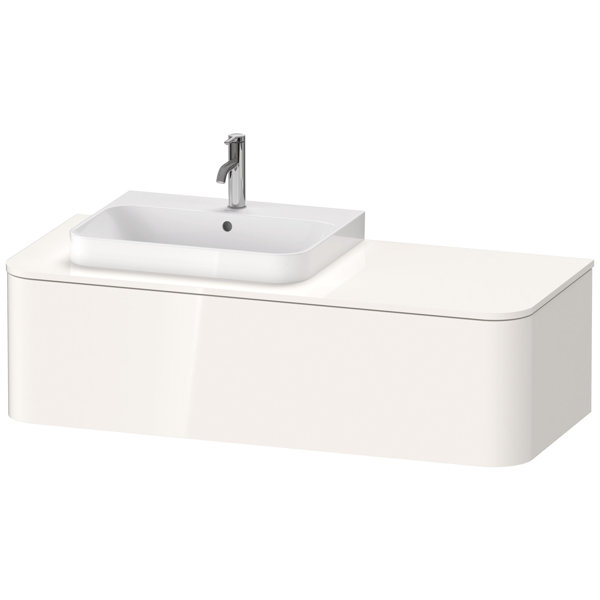 Duravit Happy D.2 Plus Vanity unit for wall-mounted console, 1300x550 mm, 1 pull-out, for furniture ...