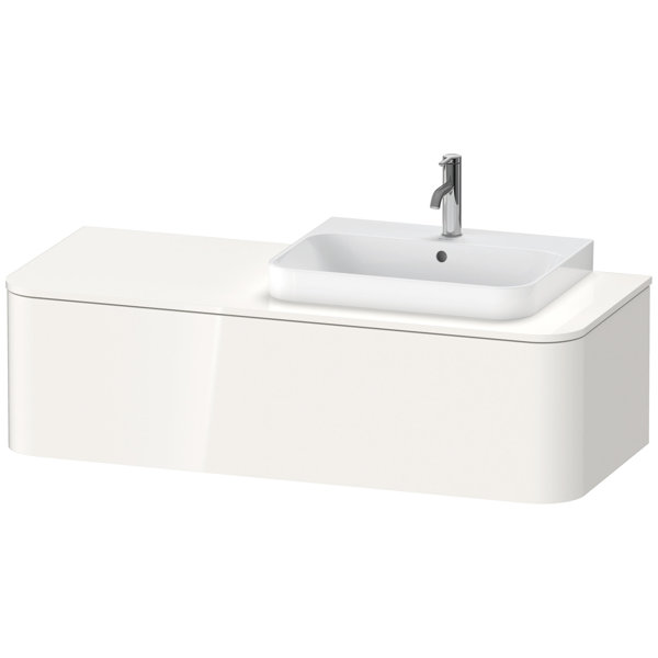 Duravit Happy D.2 Plus Vanity unit for wall-mounted console, 1300x550 mm, 1 pull-out, for furniture ...