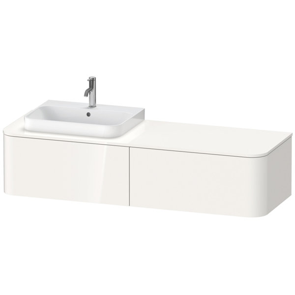 Duravit Happy D.2 Plus Vanity unit for wall-mounted console, 1600x550 mm, 2 pull-outs, for furniture...