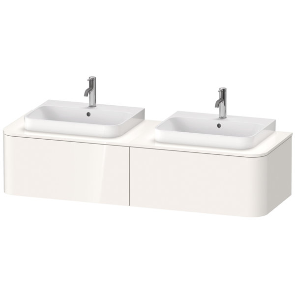 Duravit Happy D.2 Plus Vanity unit for wall-mounted console, 1600x550 mm, 2 pull-outs, for 2 furnitu...