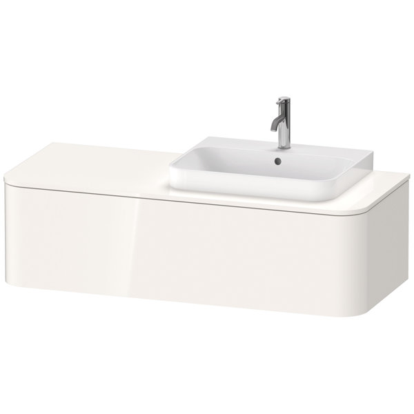 Duravit Happy D.2 Plus Vanity unit for wall-mounted bracket, 1300x550 mm, 1 pull-out, for top-mounte...