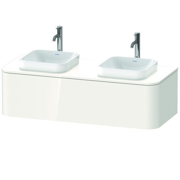 Duravit Happy D.2 Plus Vanity unit base for wall-mounted bracket, 1300x550 mm, 1 pull-out, for top-m...