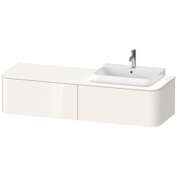 Duravit Happy D.2 Plus Vanity unit for wall-mounted console, 1600x550 mm, 2 pull-outs, for top-mount...