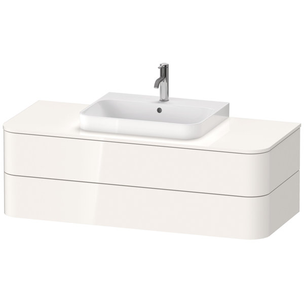 Duravit Happy D.2 Plus Vanity unit for wall-mounted console, 1300x550 mm, 2 drawers, for furniture w...