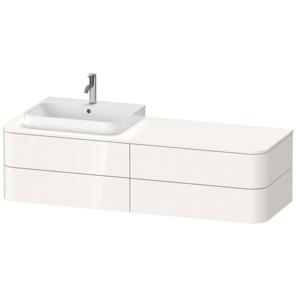 Duravit Happy D.2 Plus Vanity unit for wall-mounted console, 1600x550 mm, 4 drawers, for furniture w...