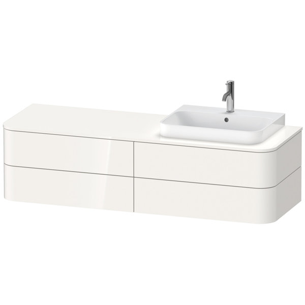 Duravit Happy D.2 Plus Vanity unit for wall-mounted console, 1600x550 mm, 4 drawers, for furniture w...