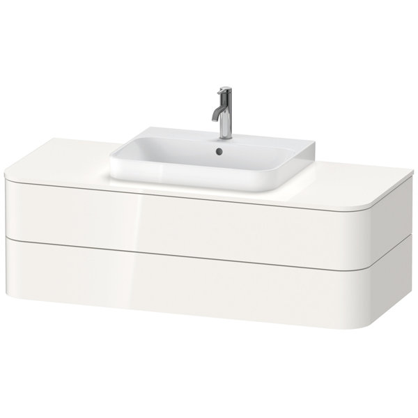 Duravit Happy D.2 Plus Vanity unit for wall-mounted console, 1300x550 mm, 2 drawers, for top-mounted...