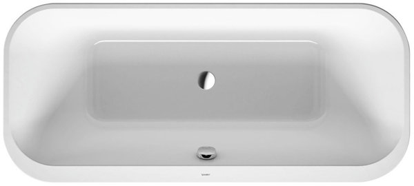 Duravit bathtub Happy D.2 Plus 180x80cm, free-standing, 700453, 2 back inclines, with acrylic cladding