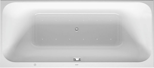 Duravit whirlpool bath Happy D.2 1700x700mm, built-in version, 1 sloping back left, frame, drain and...