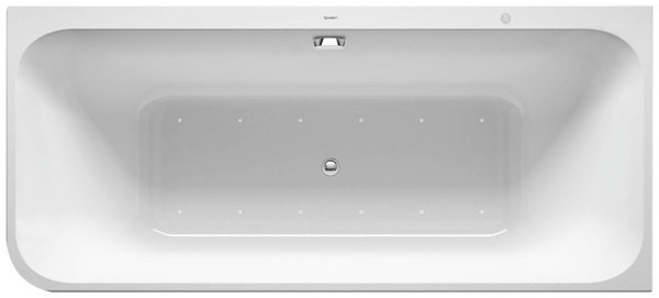 Duravit whirlpool bath Happy D.2 1800x800mm, corner right, 2 back slopes, moulded acrylic panelling,...