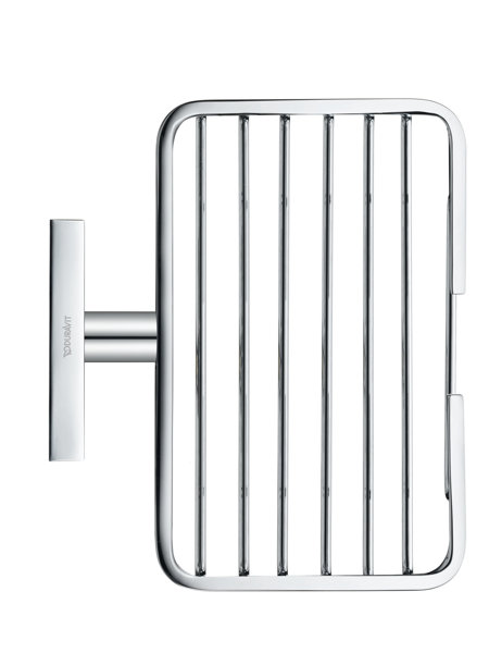 Duravit Square soap basket 14 cm, chrome