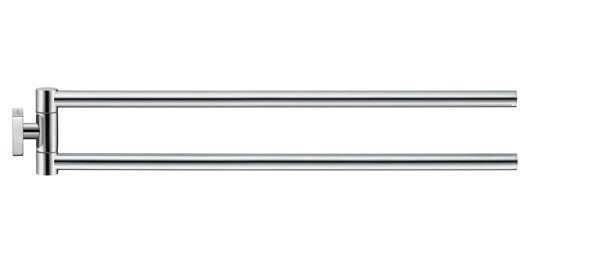 Duravit Karree towel rail 45 cm, two arms, chrome-plated