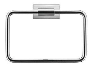 Duravit Square Towel Ring, chrome