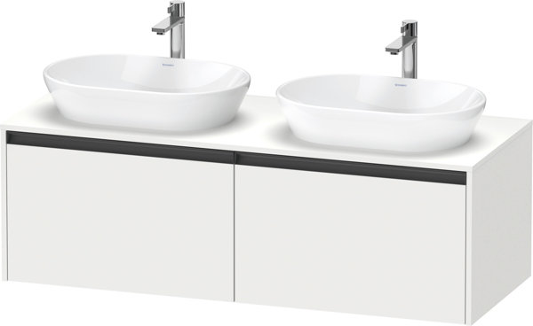 Duravit Ketho.2 vanity unit, basin cutout on both sides, 1400x459x550mm, K24888B