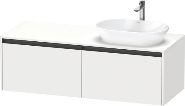 Duravit Ketho.2 vanity unit, basin cutout right, 1400x459x550mm, K24888R