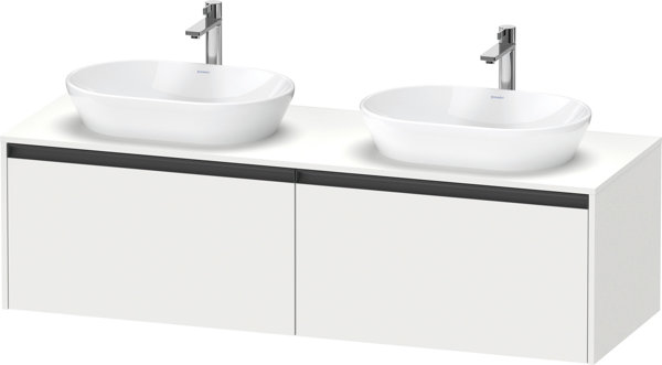 Duravit Ketho.2 vanity unit, basin cutout on both sides, 1600x459x550mm, K24889B