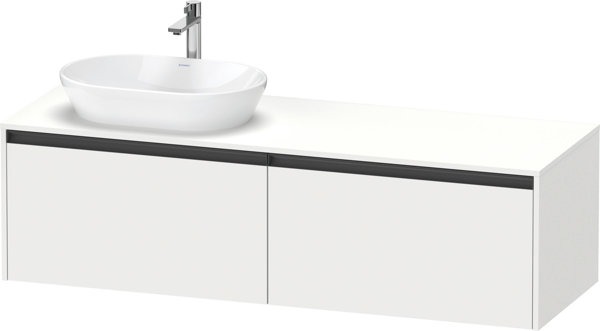 Duravit Ketho.2 vanity unit, basin cutout left, 1600x459x550mm, K24889L