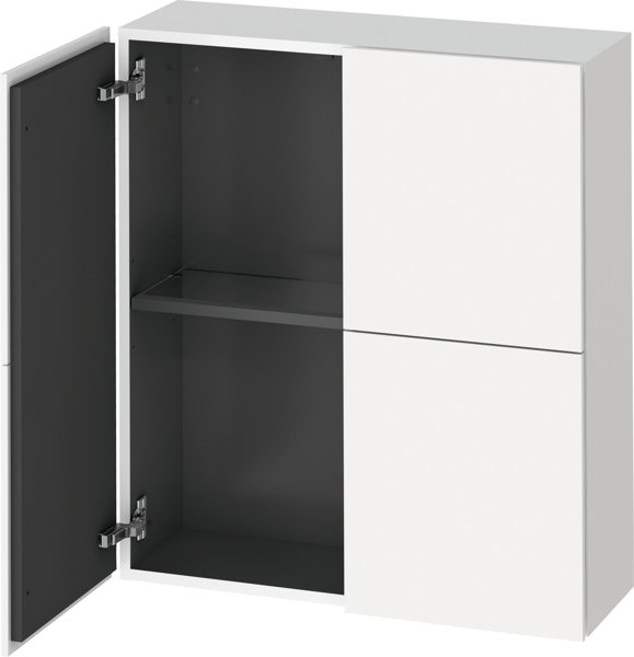 Duravit L-Cube semi-high cupboard, width 700mm, depth 243mm, 2 doors