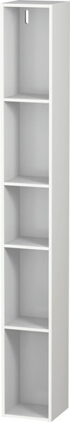 Duravit L-Cube shelf unit, width 180mm, depth 180mm, vertical, 5 compartments