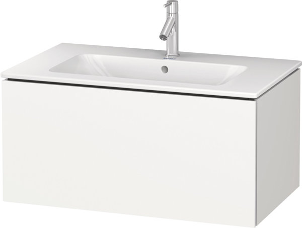 Duravit L-Cube Vanity unit wall-mounted, width 820mm, depth 481mm, 1 pull-out, suitable for 