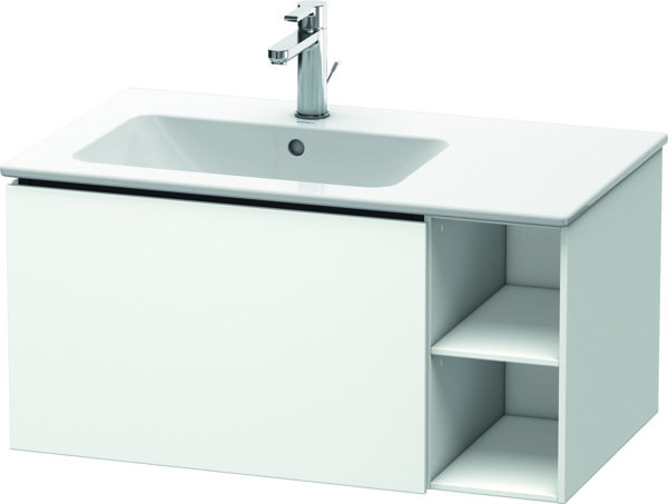 Duravit L-Cube Vanity unit wall-mounted 82.0 x 48.1 cm, 1 pull-out, shelf unit on side, for ME by St...