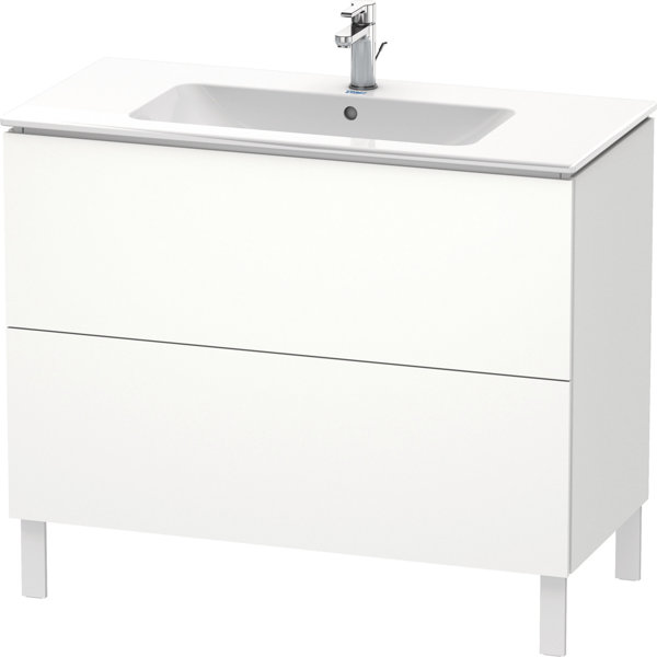 Duravit L-Cube Vanity unit vertical, width 1020mm, depth 481mm, 2 pull-outs, suitable for Me by Star...