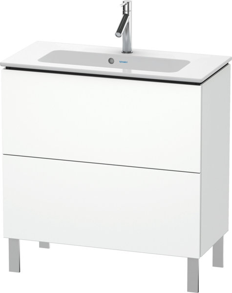 Duravit L-Cube Vanity unit vertical Compact, 2 drawers, width: 820mm, for Me by Starck 234283