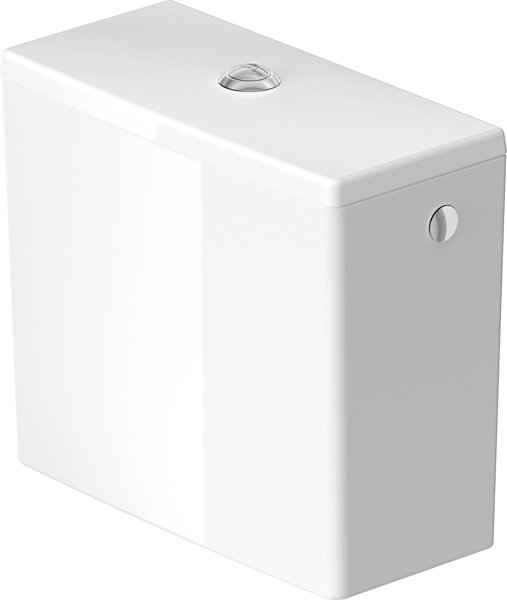 Duravit ME by Starck cistern, for right or left connection, with Dual Flush interior fittings, chrom...