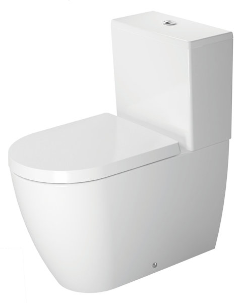 Duravit ME by Starck free-standing WC combination, wash-out, with HygieneGlaze, fixing included, for...