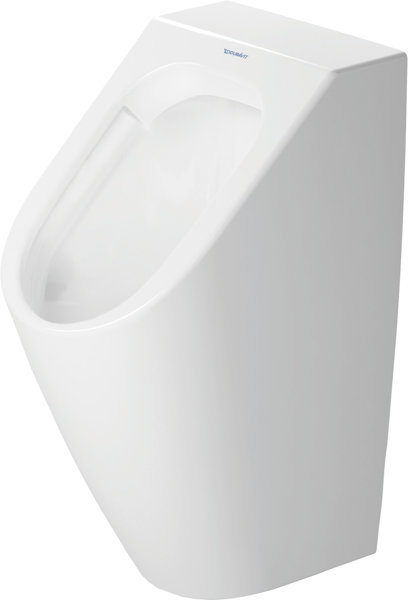 Duravit ME by Starck Urinal Duravit Rimless, Zulauf von hinten, ohne Fliege, mit HygieneGlaze