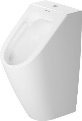 Duravit ME by Starck Urinal 30x35cm rimless 0,5 L, ohne Fliege, Zulauf von oben, HygieneGlaze