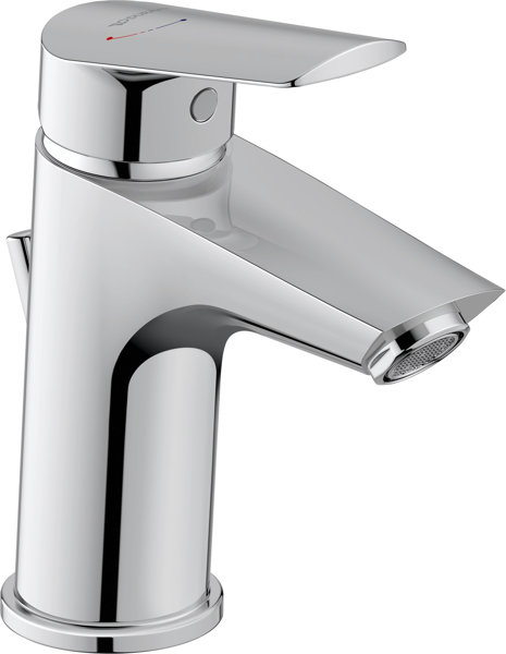 Duravit No.1 S FreshStart basin mixer, with pop-up waste, 100mm projection, N11011001010