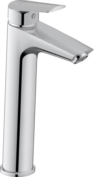 Duravit No.1 L washbasin mixer, without pop-up waste, 129mm projection, N11030002010