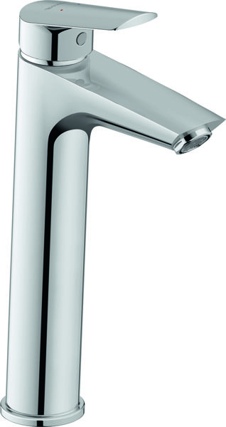 Duravit No.1 L MinusFlow basin mixer, without pop-up waste, 129mm projection, N11032002010