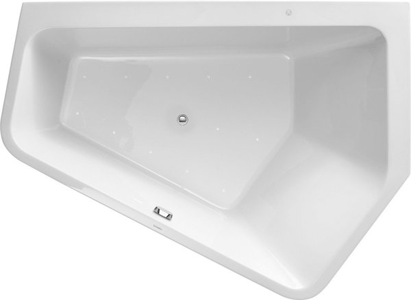 Duravit Whirlpool Paiova 5 1900x1400mm built-in version corner right, two different back inclines, f...