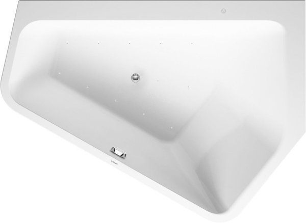 Duravit Whirlpool Paiova 5 1770x1300mm built-in version corner right, seamless acrylic cladding, two...