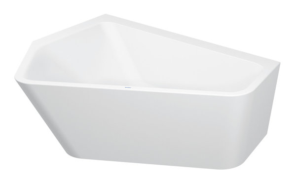 Duravit bathtub Paiova 5 corner left, 177x130cm, 700394, with seamless acrylic cover and frame, white