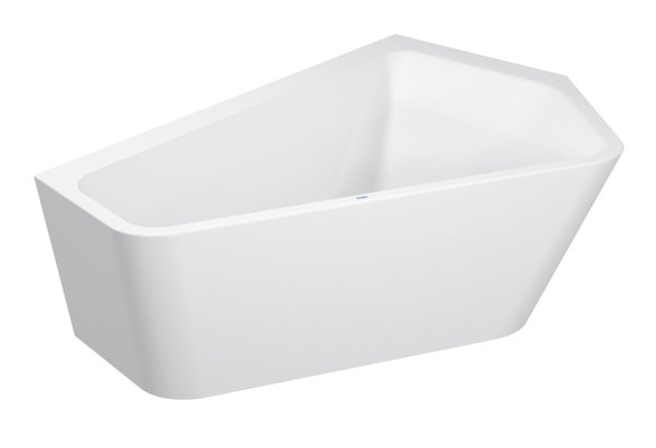 Duravit bathtub Paiova 5 corner right, 177x130cm, 700395, with seamless acrylic cover and frame, white