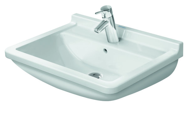 Duravit washbasin Starck 3 60cm, 1 tap hole