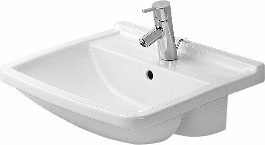 Duravit half-mounted washbasin Starck 3 55cm, with overflow