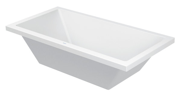 Duravit Starck rectangular bathtub 180x90cm, two back slopes, 700052, built-in version