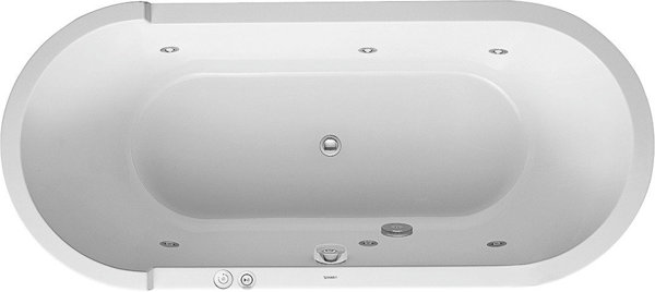 Duravit whirlpool oval Starck 1800x800mm, jet system