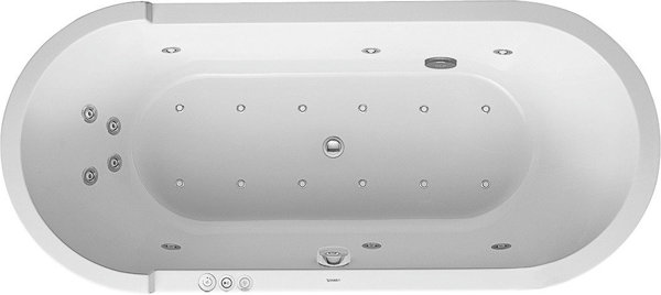 Duravit Whirlpool Oval Starck 1800x800mm free standing Combisystem P